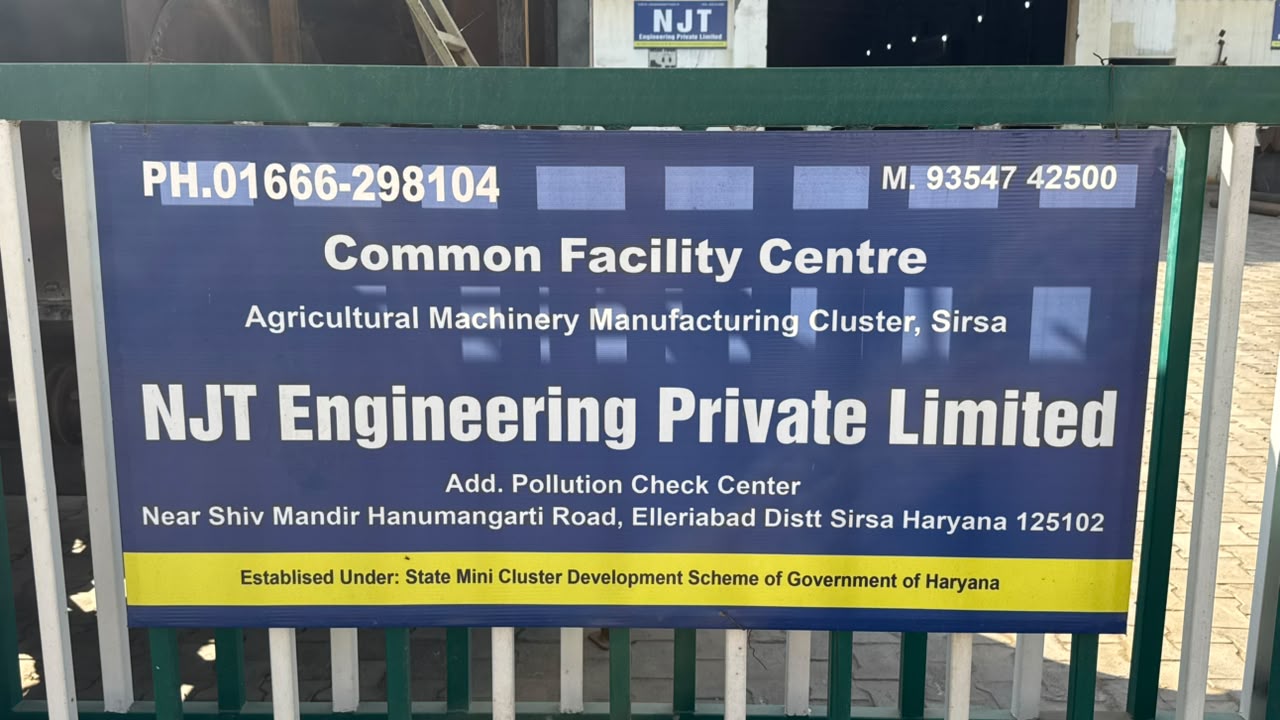 Common Facility Centre and Haryana scheme sign